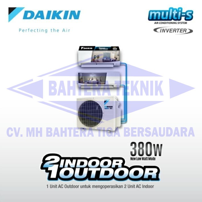 AC Daikin Multi Split 2 Indoor 1 Outdoor 1/2 PK &amp; 1/2 PK