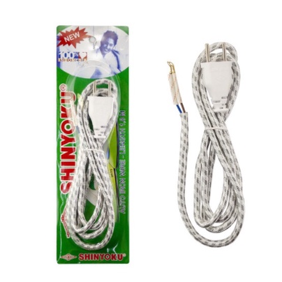 Kabel Setrika SHINYOKU Gepeng UKURAN PANJANG KABEL 1.8METER