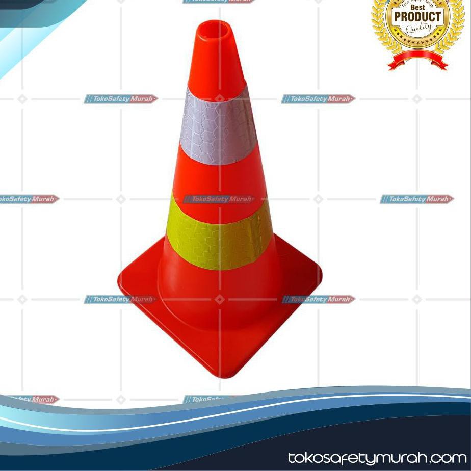 

Murah ➧ Kerucut Jalan / Segitiga Jalan / Pembatas Jalan Rubber 70 Cm Orange ✺