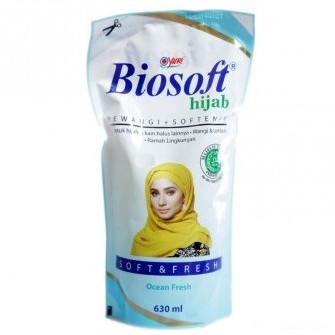 Yuri Biosoft Hijab Detergent/Pewangi + Softener 630 ml