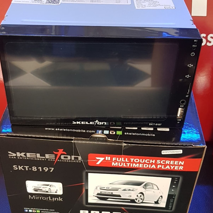 HEADUNIT DOUBLE DIN Skeleton seri SKT-8179