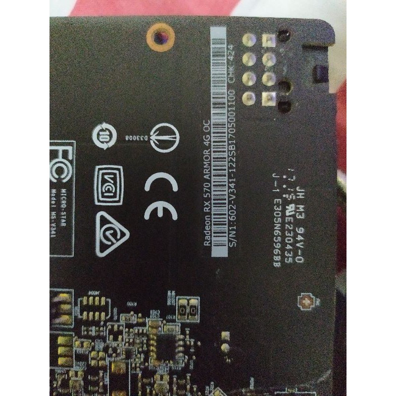 Vga Msi  Armor Rx 570 4Gb OC
