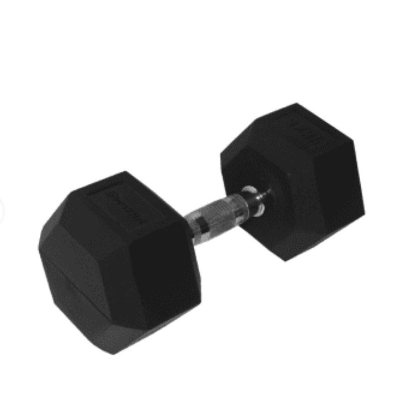 Berwyn Dumbbell Karet Segi Enam Hexagonal 15 Kg