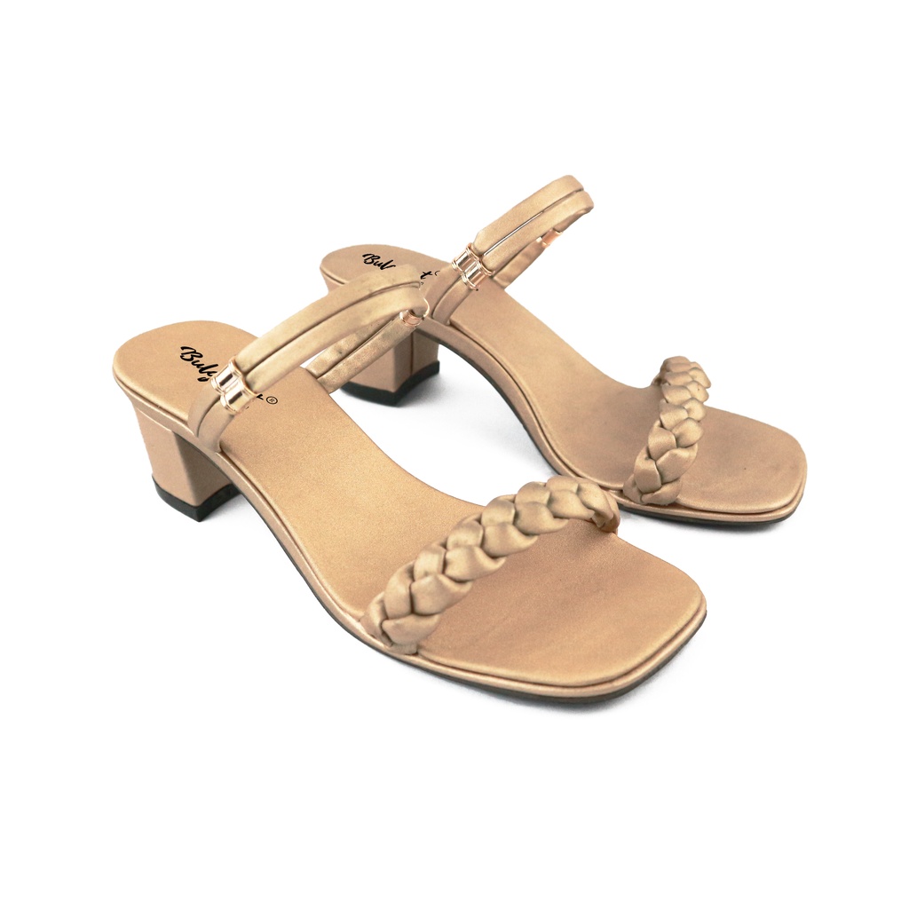 Sandal Heels Wanita Strap Tali Kepang MC-R 87