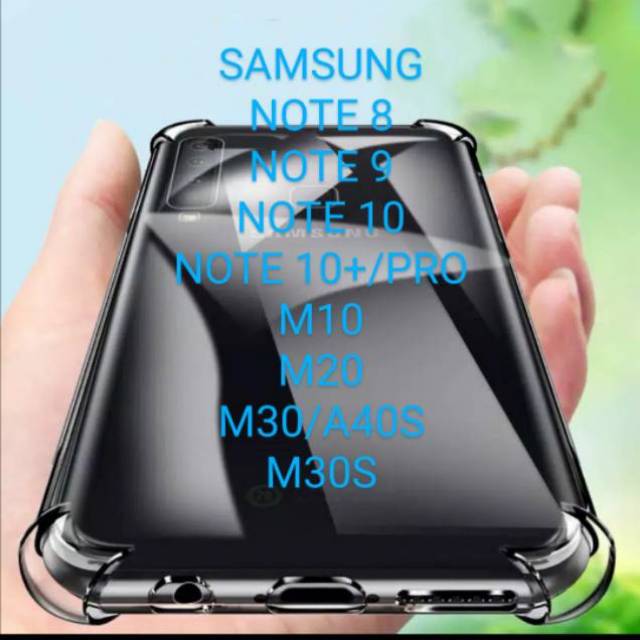 SAMSUNG Note 8 9 10 10plus pro M10 M20 M30 A40s M30S Case casing Silicon Softcase TPU ANTI CRACK