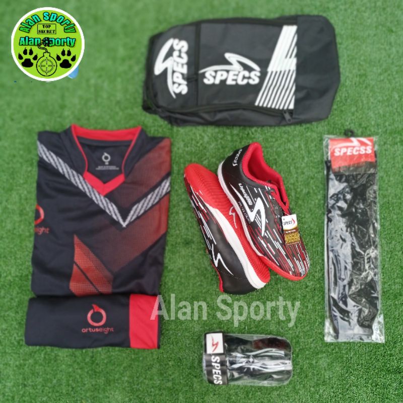 Paket Super Komplit Sepatu Futsal SPECS Lightspeed Terbaru, Sepatu Futsal Specs Terbaru