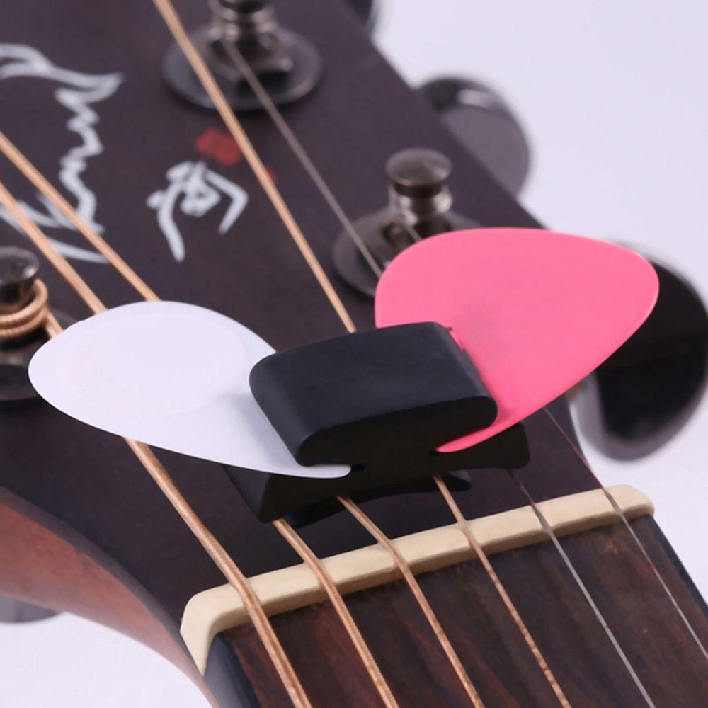 Guitar Picks holder Agustinina Fix On Headstock Ukulele Dudukan Senar Karet