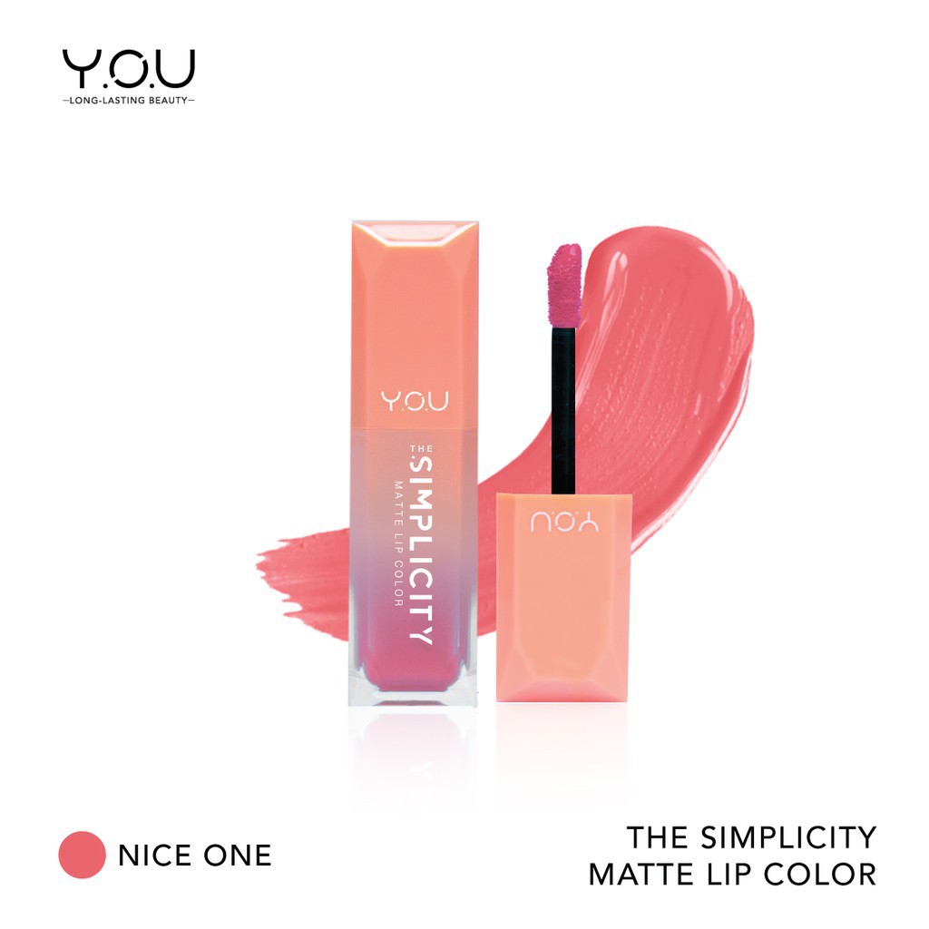 Luckyshop YOU THE SIMPLICITY Matte Lip Color BPOM ORIGINAL / Lipcream Matte Y.O.U BY Ilegan.id