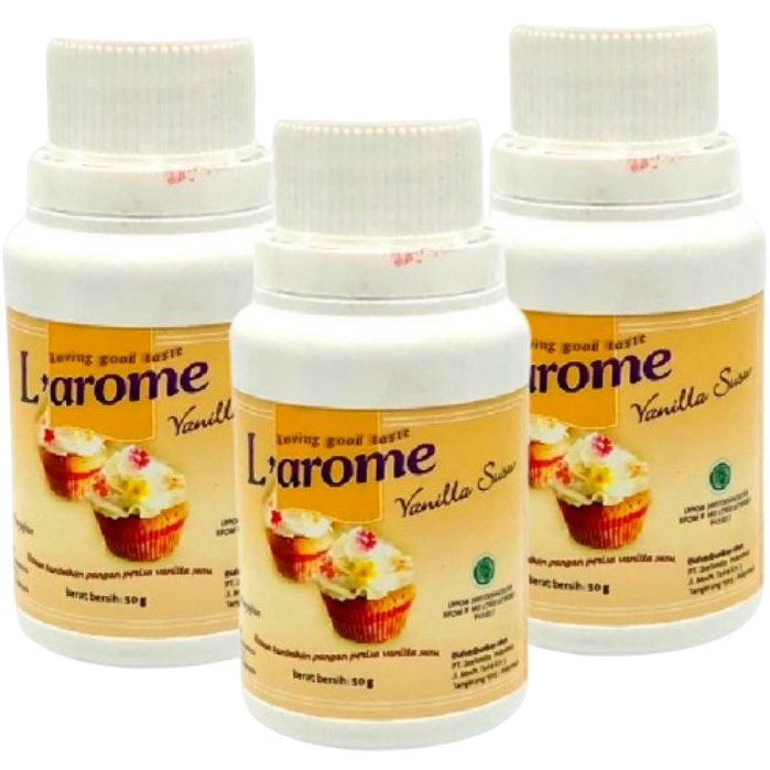 

L'arome Vanilla Susu 50gr Larome Bahan Tambahan Pangan Perisa Vanilla Susu