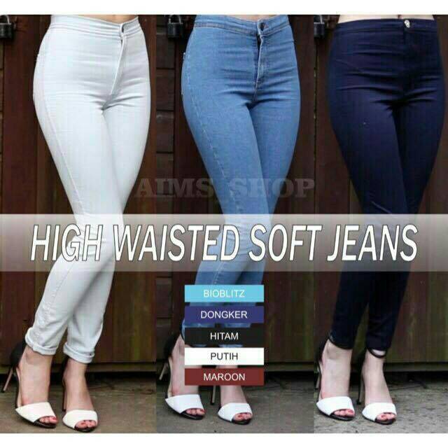 FOURFASHION HIGH WAIST ALL COLOR ONE BUTTON HW