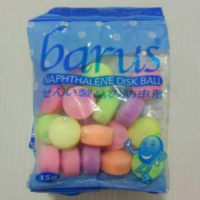 KAMPER / KAPUR BARUS BOLA WARNA 35 gr