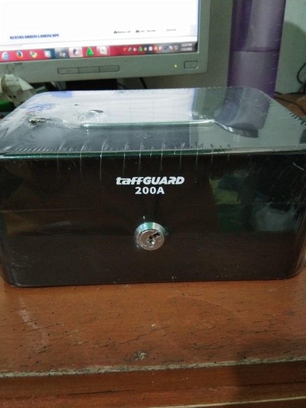 Brankas Money Box Uang Cash - 200a - Black