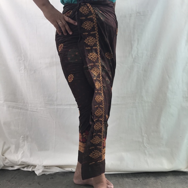 Kebaya bali | Kamen lembaran katun bordir jumputan | Bawahan kebaya