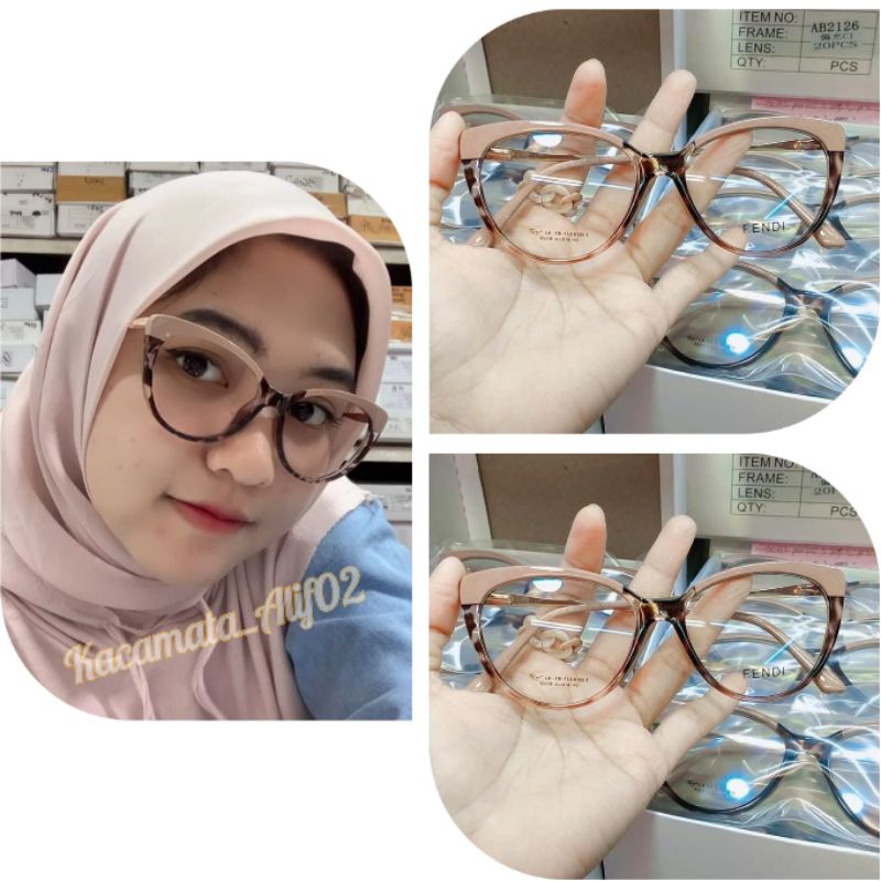 Kacamata Cat Eye Kode 5018 | Kacamata photocromic | kacamata antiradiasi