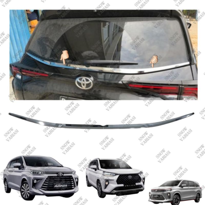 List Kaca Belakang Avanza Xenia Veloz 2021 2022 2023 2024 UP Chrome