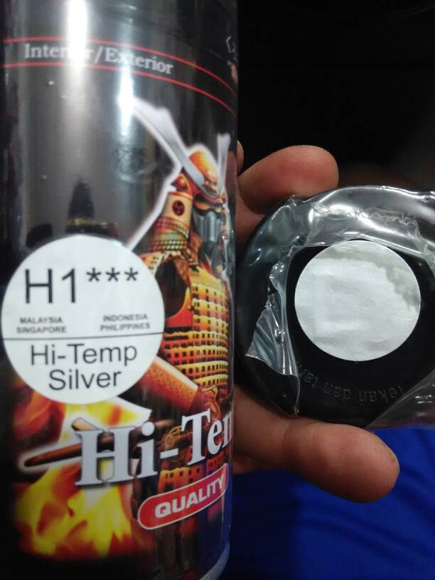 

cat pylox SAMURAI paint hi temp silver anti panas