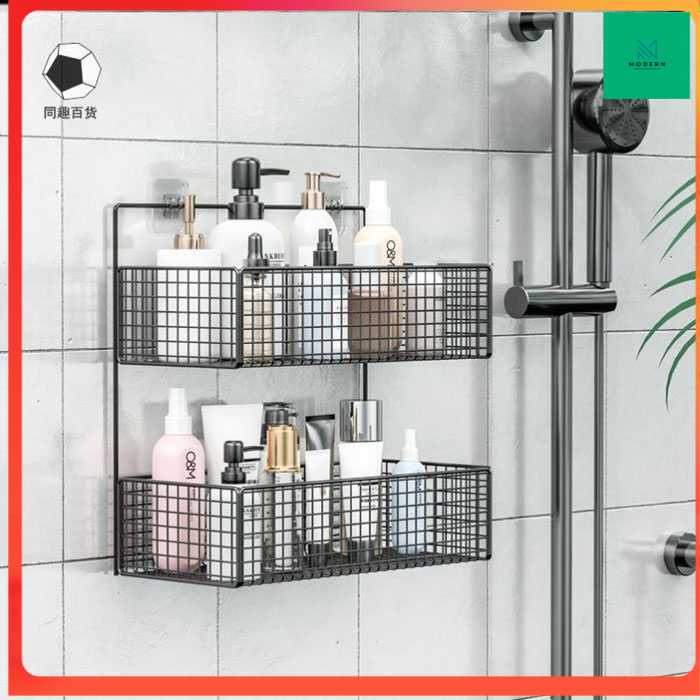 TD-DA Rak Gantung Aluminium Organizer Rack Bathroom 2 Layers - G20