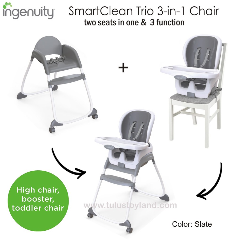 Ingenuity Smartclean Trio 3 In 1 High Chair Kursi Makan Bayi Smart Clean 3in1 Booster Seat Anak Shopee Indonesia Ingenuity Smartclean Trio 3 In 1 High Chair Kursi Makan Bayi Smart Clean 3in1 Booster Seat Anak Shopee Indonesia