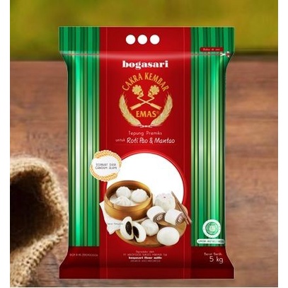 

BISA COD Tepung Terigu Cakra Kembar Emas Premium untuk Roti Pao & Mantao 5kg