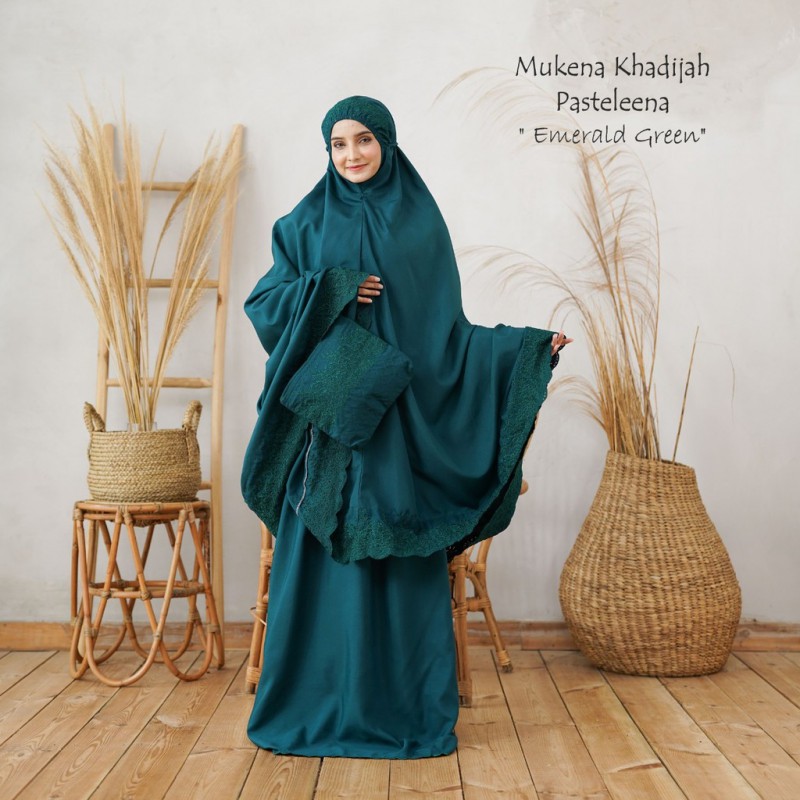 (COD) Mukena Banjarmasin - Mukena Dewasa Katun Mikro Khadijah Pasteleena