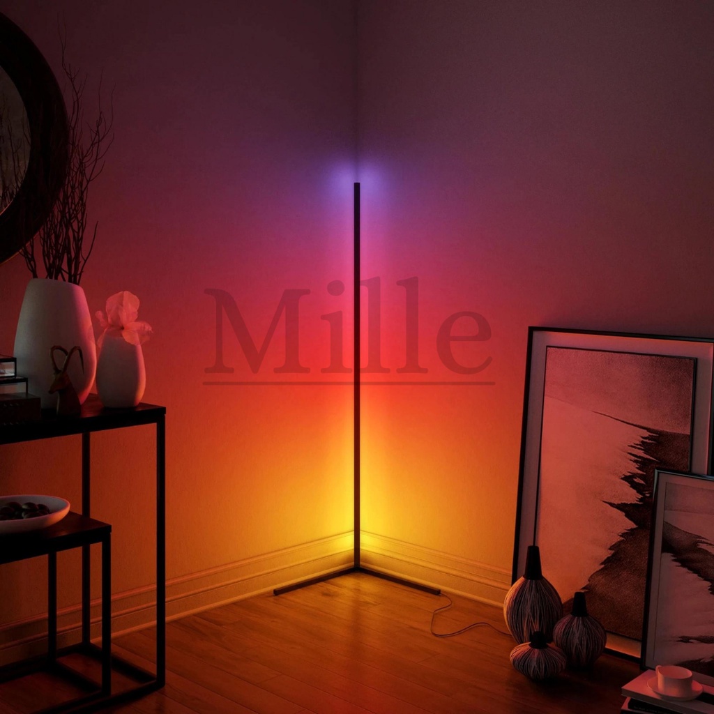 Smart Floor Corner Light LED RGB by App And Remote | Mille Accesories