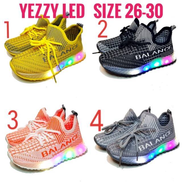 BALANCE YEZZY LED - SEPATU LAMPU ANAK IMPORT