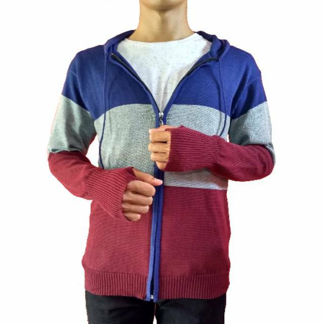 Rajut Pria Combi Sweater  ariel Shopee  Indonesia