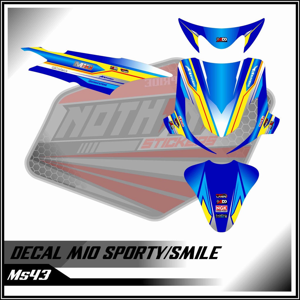 decal mio sporty/smile blue 43