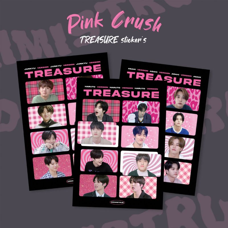 

[ LAST STOCK ] pink crush TREASURE stickers