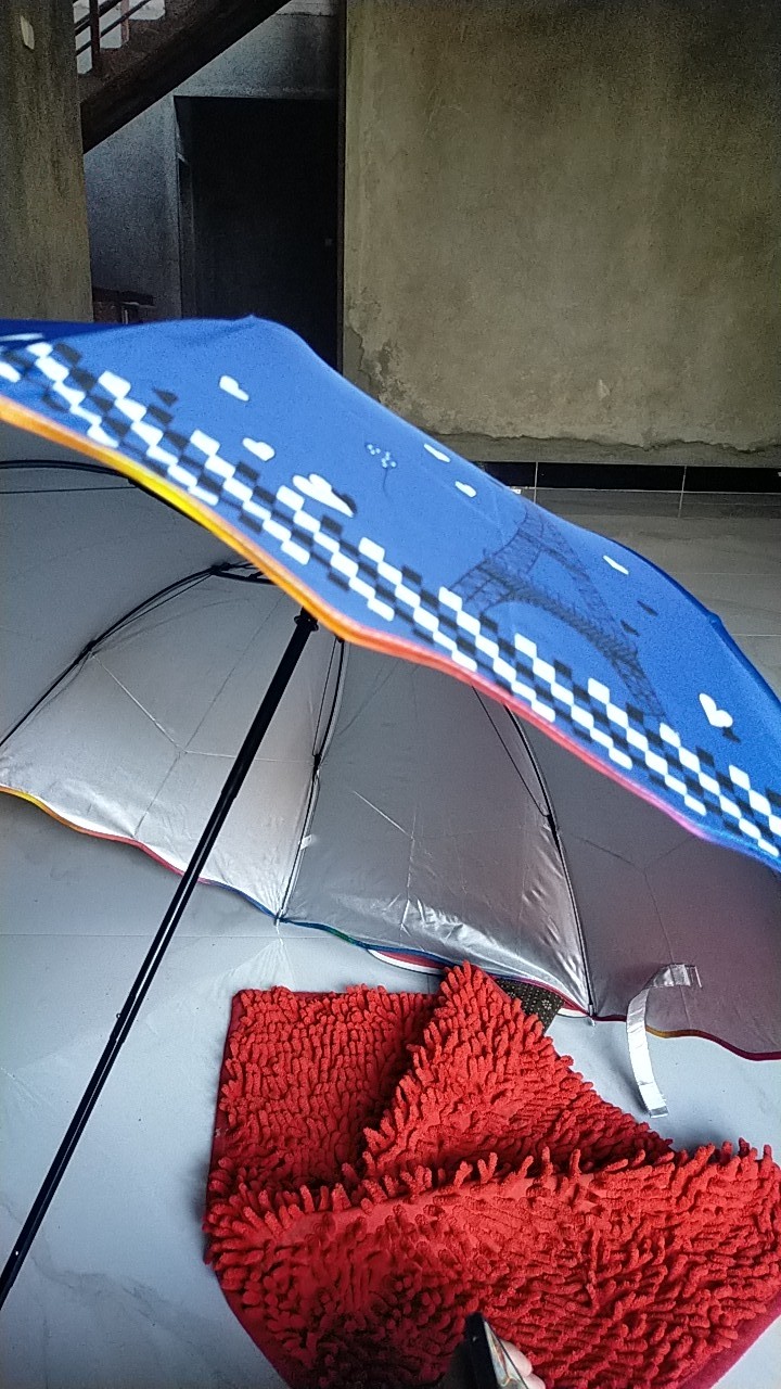 Payung Lipat 3 Apollo Mangkok Motif Paris Kuat Menara Eiffel Nf 14