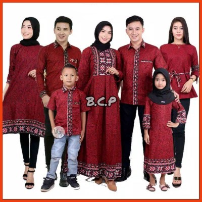 Baju Batik Batik Pria Gamis Batik Couple Keluarga • Mega Merah • Terlengkap • Terbaru • Bcp
