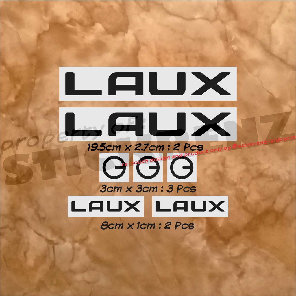 Cutting Sticker Stiker Frame Sepeda Lipat Laux 02 Custom