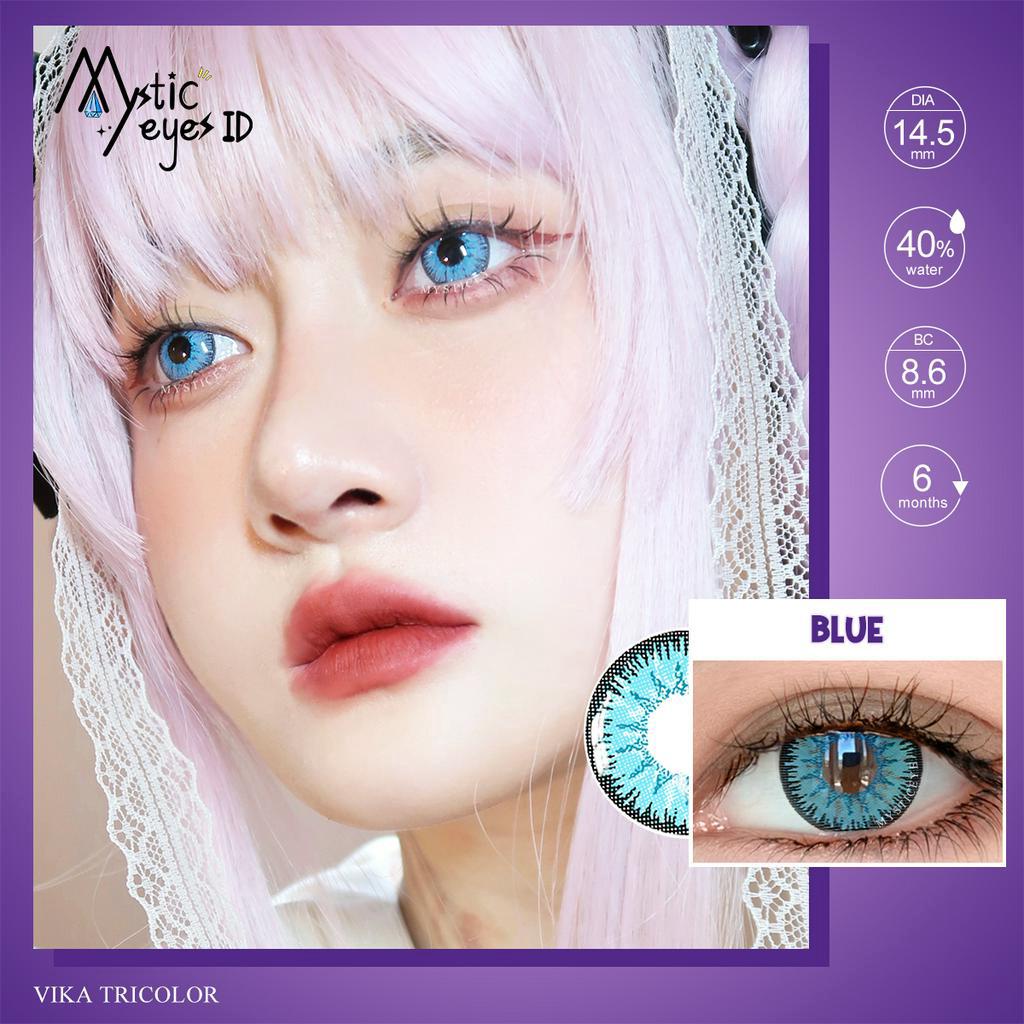 SOFTLENS COSPLAY Hatsune Miku LENSA KONTAK Vika Tricolor series 14.5MM (NORMAL)