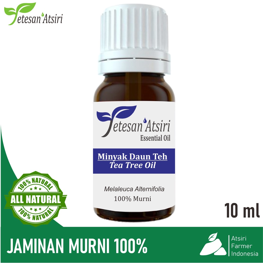 10ml minyak atsiri daun teh murni asli minyak essensial daun teh 10ml tea tree pure essential oil aromaterapi aromatherapy diffuser ruangan esensial oil 10 ml minyak daun teh murni minyak essensial daun teh 10 ml tea tree oil