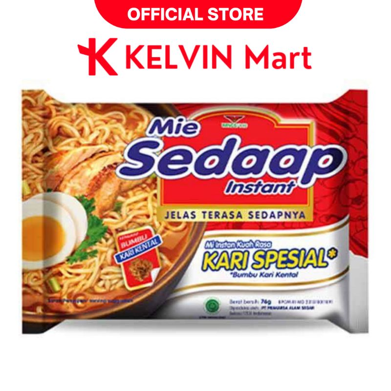 

Mie Sedaap Mie Instan Kuah Rasa Kari Spesial Pck 75 gr | KELVIN Mart