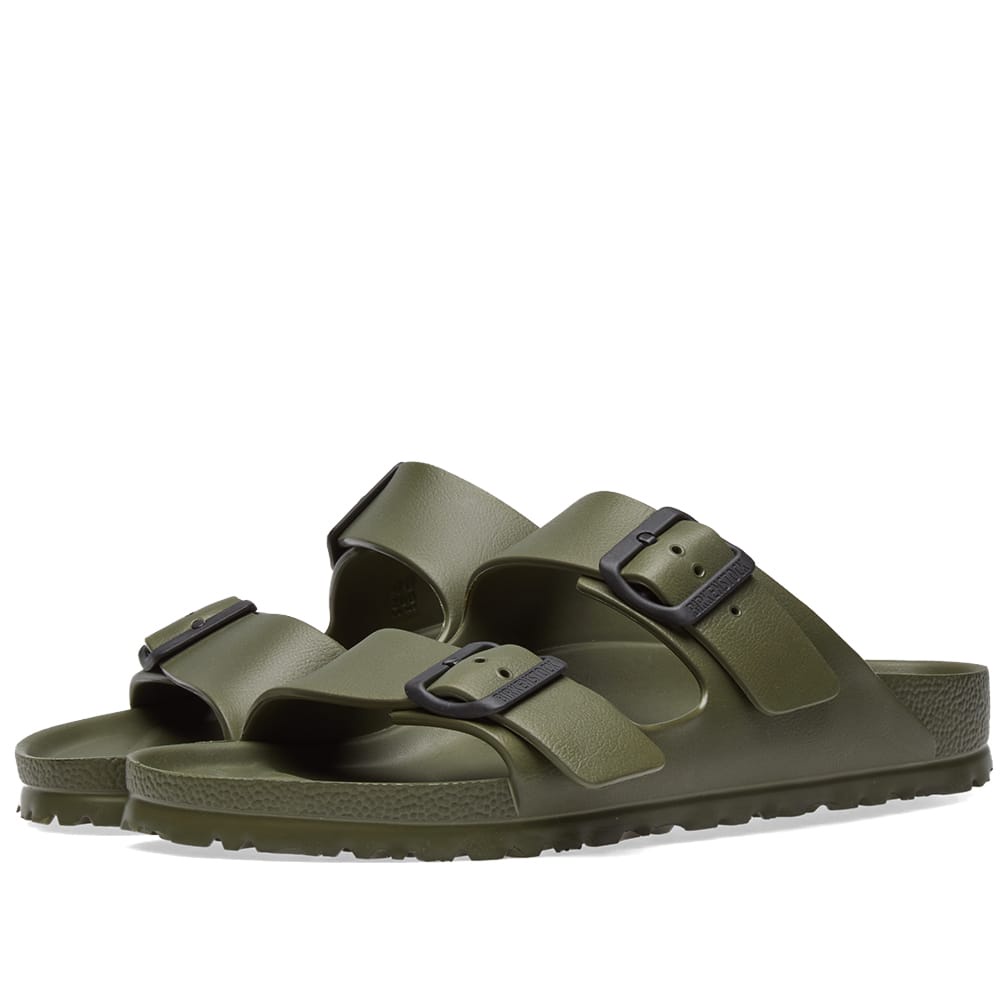 Sandal Slipon Sandal Pria Strap Sendal Cowok Hush Puppies Sandal Slop Polos Terbaru-OLIVE