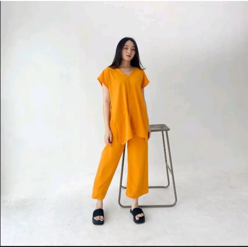 Setelan Cringkle Airflow || One Set Viola Airflow