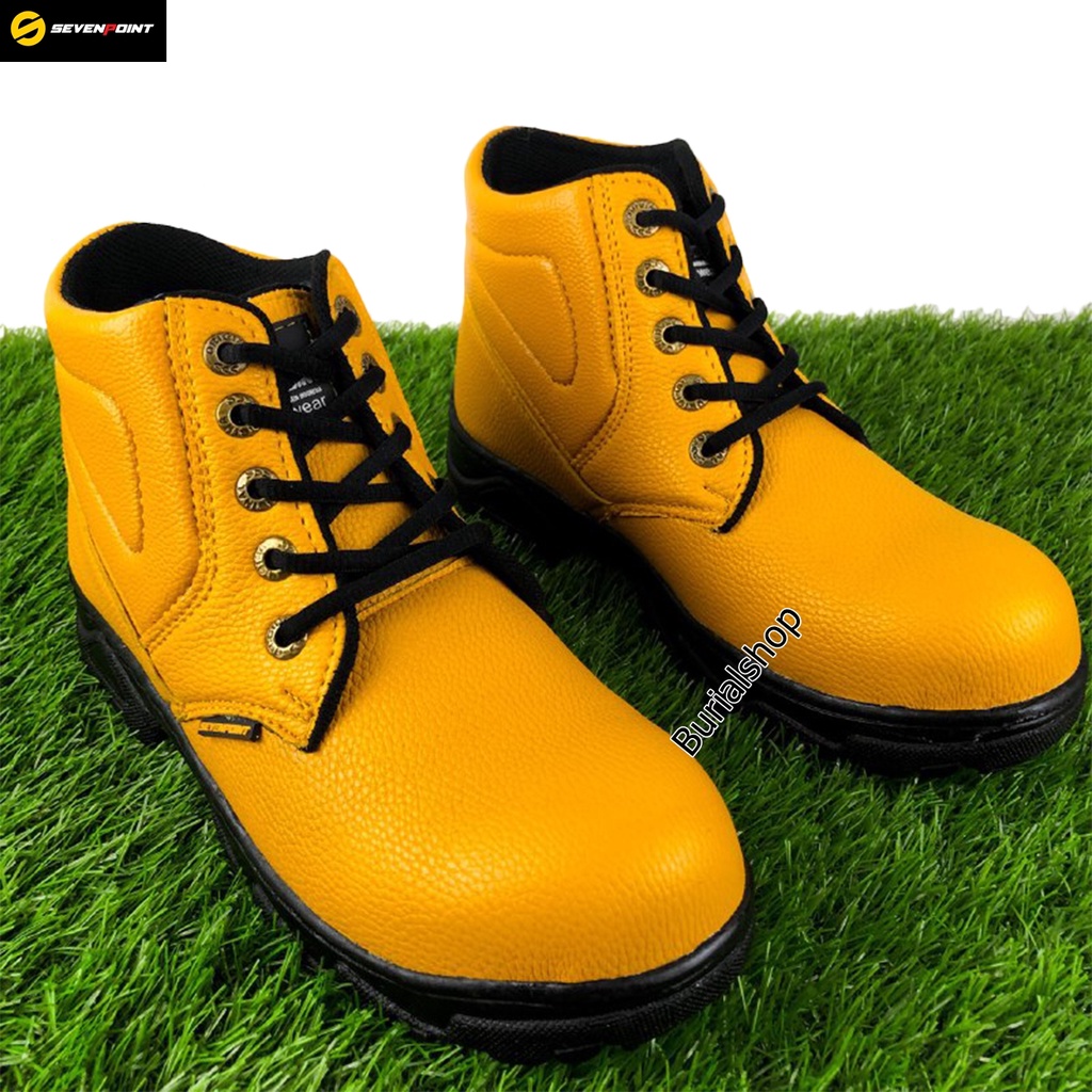 Sepatu Safety Boots Original Ujung Besi Original  Pria Wanita Septi Sefty Kerja Lapangan Proyek BS