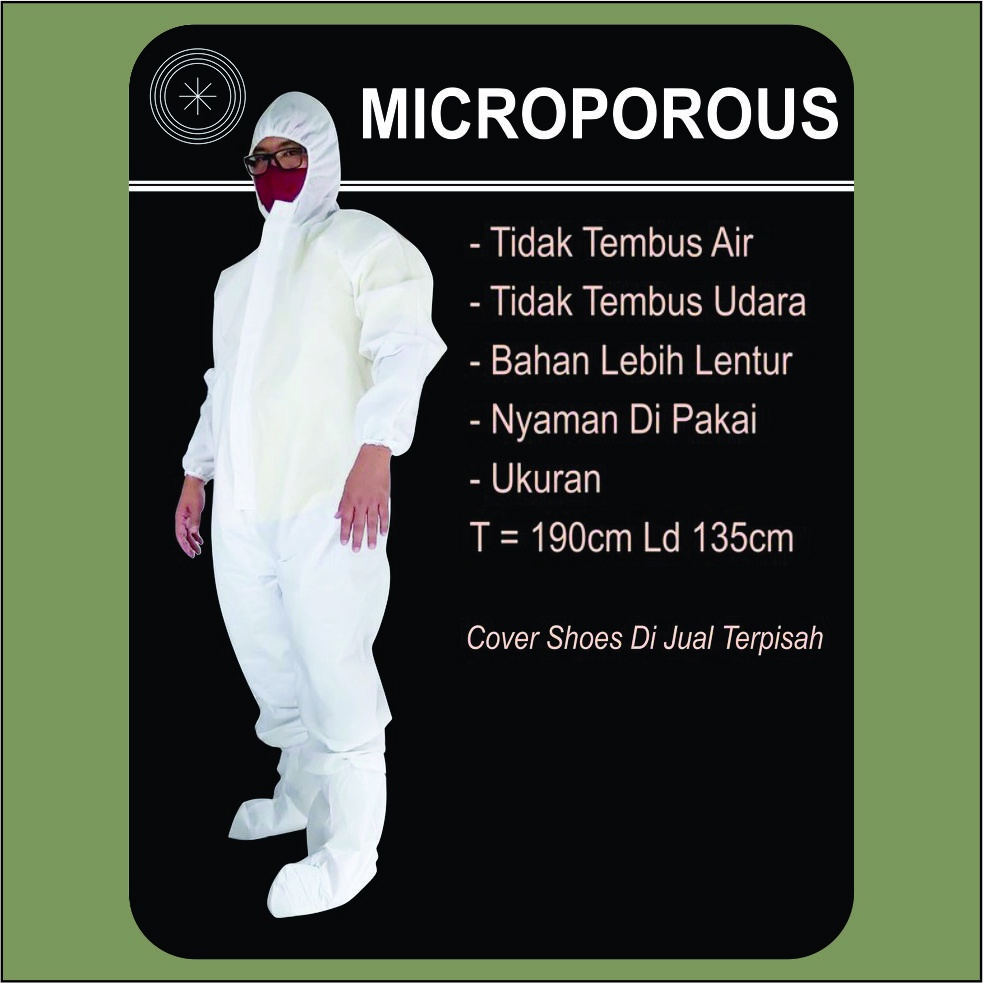 Hazmat - Level 3 - Baju Apd - Baju Medis - Baju Hazmat Apd - Hazmat Microporous - Standar Kemenkes