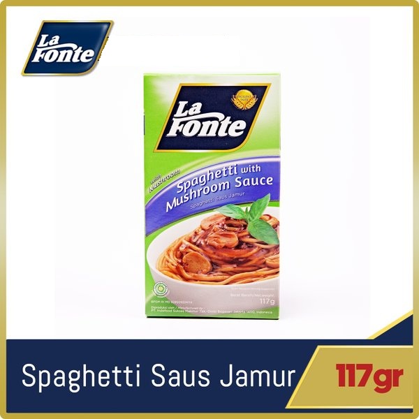 

La Fonte Pronto Spaghetti Instant Mushroom Sauce 117 gr - LaFonte Spageti Saus Mushroom