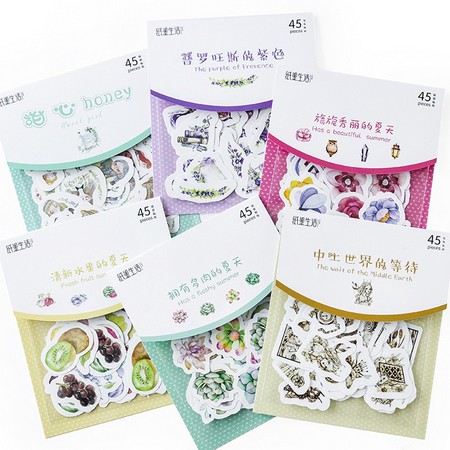 

HI106 Stiker Kertas 45pcs Motif Floral Summer untuk Menghias Jurnal Scrapbook