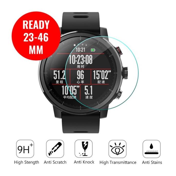 UNIVERSAL TEMPERED GLASS BULAT JAM TANGAN SMARTWATCH 23-46MM PROTECTOR