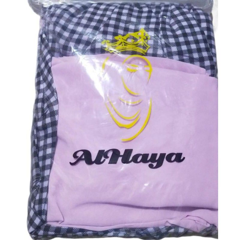 Gamis kotak-kotak Alhaya