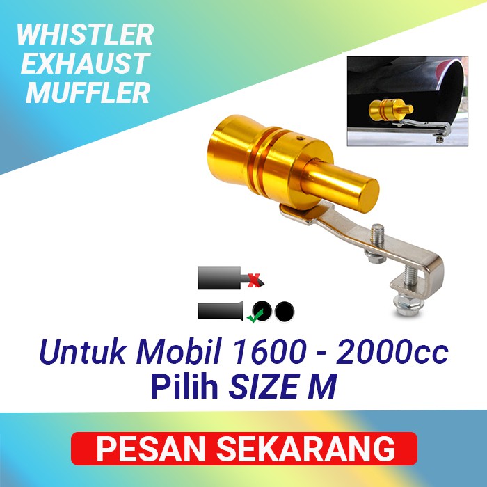 Penyiul Turbo Palsu Fake Turbo Whistler Exhaust Muffler Knalpot Mobil - All Variant