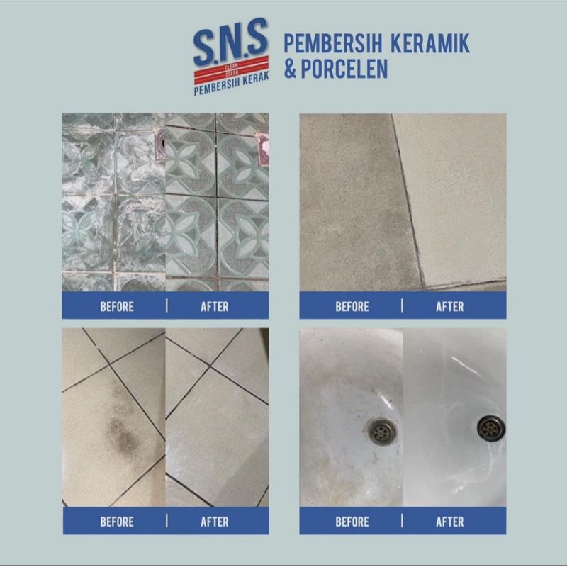 SNS Pembersih Kerak Air / Metal Polish / Super Power Pembersih Noda / Keramik Porselen / Oven Grill Sns