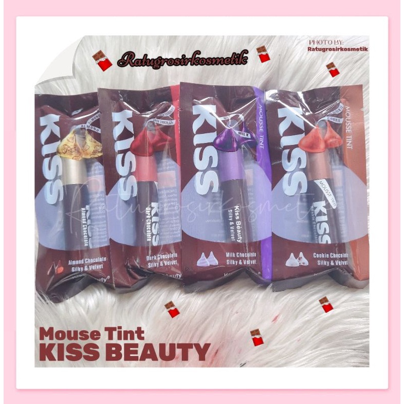 PROMO PER PCS!!!LIP GLOSS CHOCHOLATE MOUSSE TINT KISS BEAUTY NO.71029