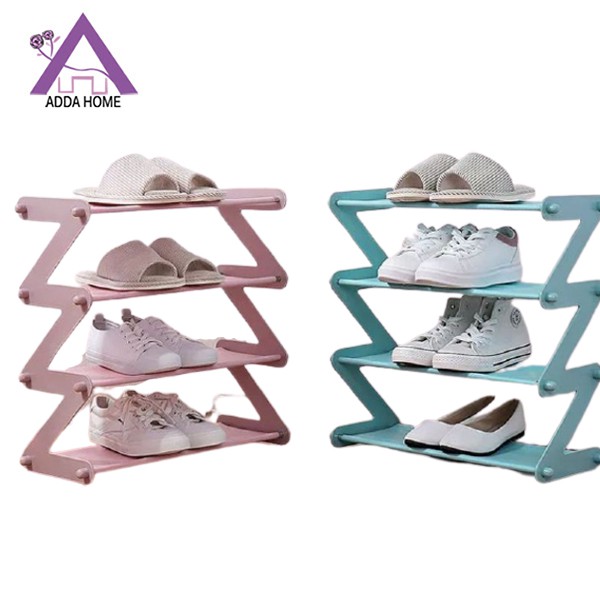 Adda Home - Rak Sepatu 4 Susun Tempat Penyimpanan Sandal Multifungsi