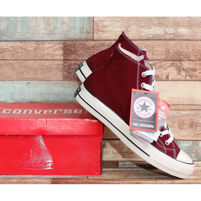 SEPATU CONVERSE allstar 70s glossy Maroon grade ori