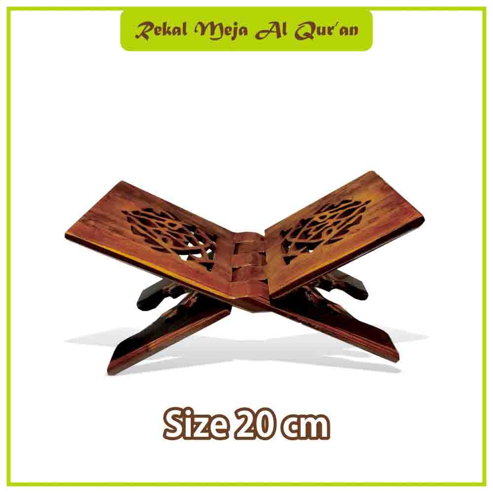 Rekal Al Quran Motif Bintang Bahan Kayu Jati PREMIUM Ukuran 20 CM