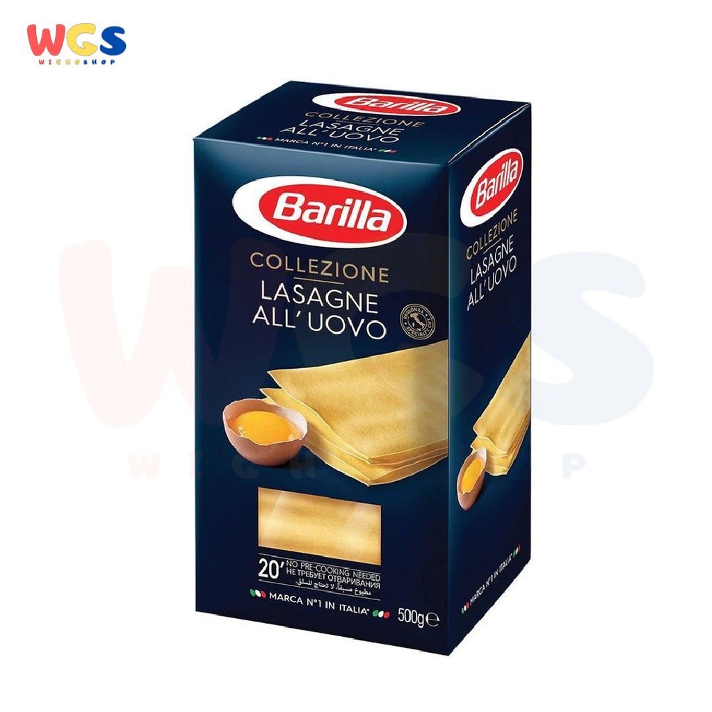 

Barilla Egg Lasagna All'Uovo 500 gr - Durum Wheat Semolina Egg Pasta